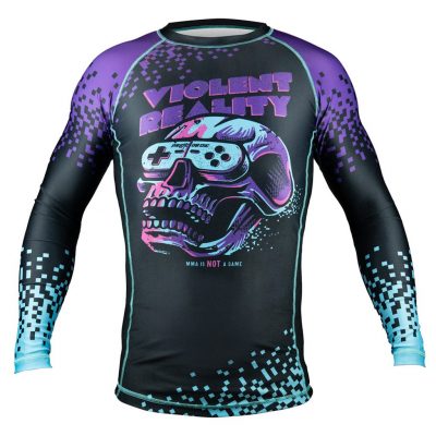 Pride Or Die Violent Reality L/S Rashguard Svart-Lila