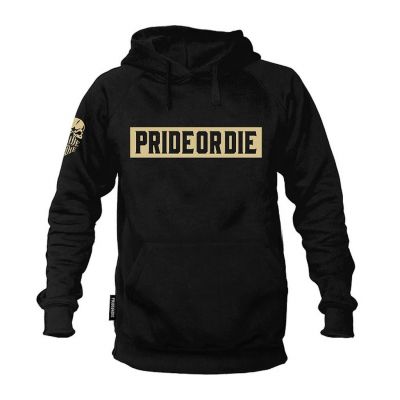 Pride Or Die Wolfpack Hoodie Schwarz-Gold