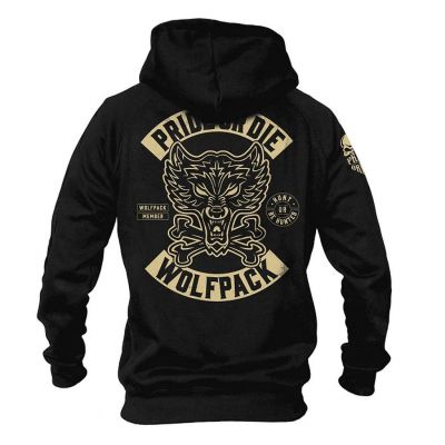 Pride Or Die Wolfpack Hoodie Negro-Oro