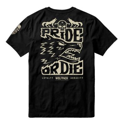 Pride Or Die Wolfpack V.2 T-shirt Schwarz