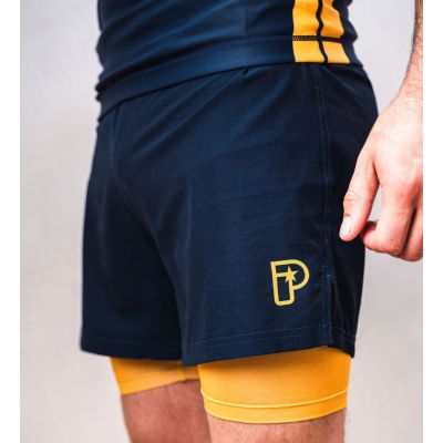 Progress Jiu Jitsu Academy + Navy Hybrid Shorts Dunkelblau