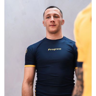 Progress Jiu Jitsu Academy + Navy Rashguard Navy Blu