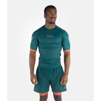 Progress Jiu Jitsu Academy + Rashguard Verde-Naranja
