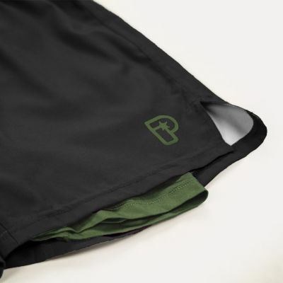 Progress Jiu Jitsu Academy + Hybrid Shorts Preto-Verde