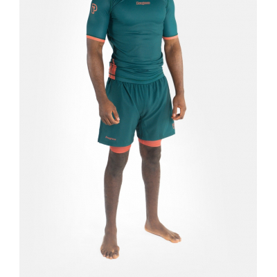 Progress Jiu Jitsu Academy + Hybrid Shorts Zöld-Narancssàrga