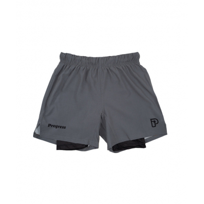 Progress Jiu Jitsu Academy + Hybrid Shorts Grigio-Nero