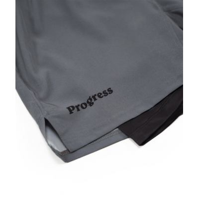 Progress Jiu Jitsu Academy + Hybrid Shorts Grau-Schwarz