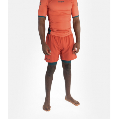 Progress Jiu Jitsu Academy + Hybrid Shorts Narancssàrga-Zöld