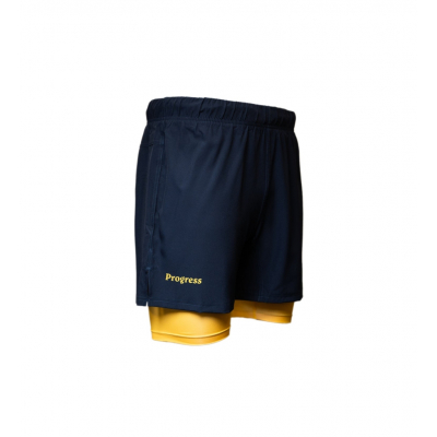 Progress Jiu Jitsu Academy + Navy Hybrid Shorts Tengerkèk