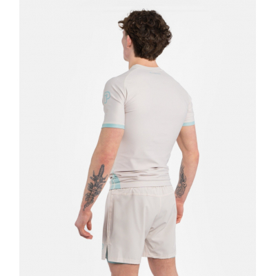 Progress Jiu Jitsu Academy + Rashguard Bone White-Light Blue