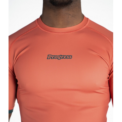 Progress Jiu Jitsu Academy + Rashguard Naranja-Verde