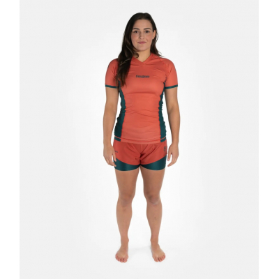 Progress Jiu Jitsu Academy + Women Rasguard Orange-Green