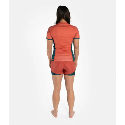 Progress Jiu Jitsu Academy + Women Rasguard Orange-Green
