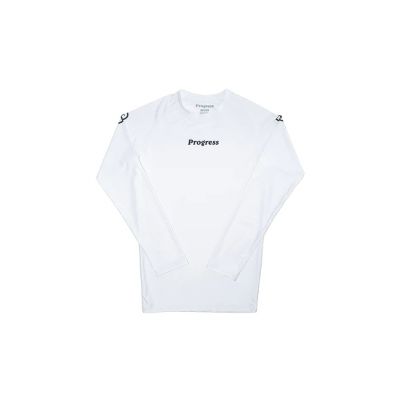 Progress Jiu Jitsu Academy Rashguard Longsleeve Blanc