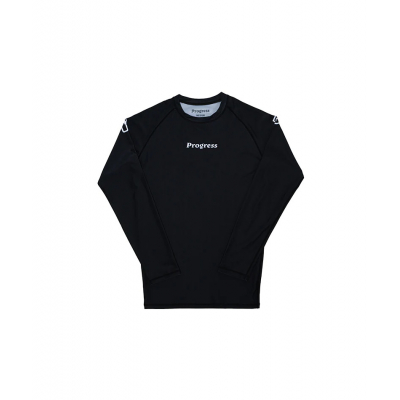 Progress Jiu Jitsu Academy Rashguard Longsleeve Schwarz