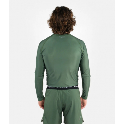 Progress Jiu Jitsu Academy Rashguard Longsleeve Verde