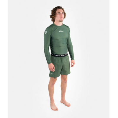 Progress Jiu Jitsu Academy Rashguard Longsleeve Verde