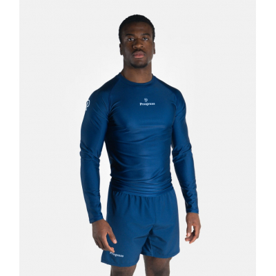 Progress Jiu Jitsu Academy Rashguard Longsleeve Azul Marino