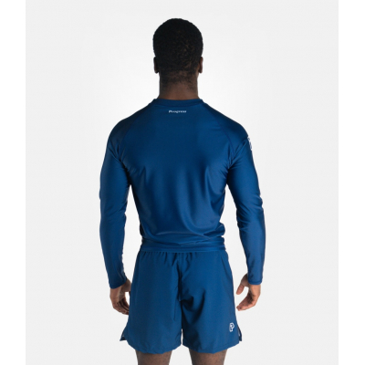 Progress Jiu Jitsu Academy Rashguard Longsleeve Azul Marino