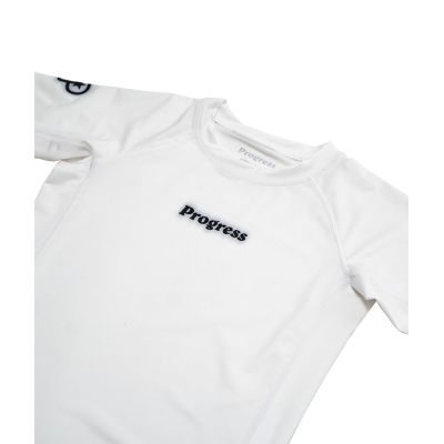 Progress Jiu Jitsu Academy Rashguard White