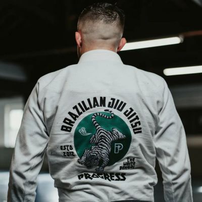 Progress Jiu Jitsu Bengal Kimono Bianco