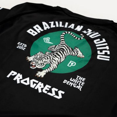 Progress Jiu Jitsu Bengal Rashguard Noir-Vert