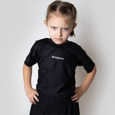 Progress Jiu Jitsu Kids Academy Rashguard Black