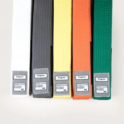 Progress Jiu Jitsu Kids IBJJF Graded BJJ Belts Orange