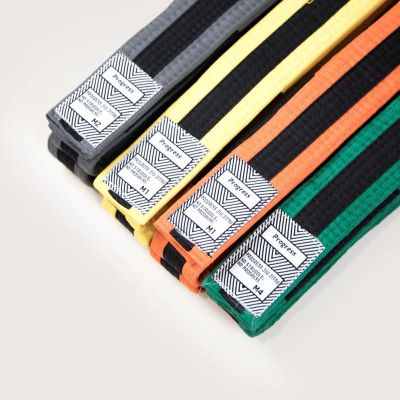 Progress Jiu Jitsu Kids IBJJF Graded BJJ Belts Jaune-Noir