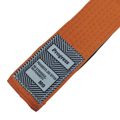 Progress Jiu Jitsu Kids IBJJF Graded BJJ Belts Orange
