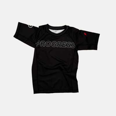 Progress Jiu Jitsu Kids Panther Rashguard Black