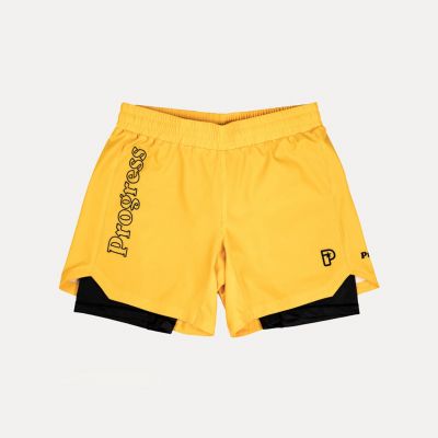 Progress Jiu Jitsu Profile Hybrid Shorts Amarelo-Preto