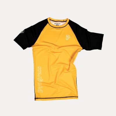 Progress Jiu Jitsu Profile Rashguard Jaune-Noir