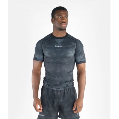 Progress Jiu Jitsu Smoked Ink Rashguard Preto-Cinza