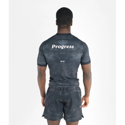 Progress Jiu Jitsu Smoked Ink Rashguard Preto-Cinza