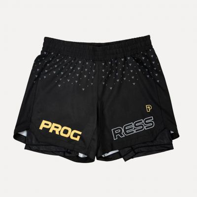 Progress Jiu Jitsu Sportif Hybrid Shorts Noir-Orange