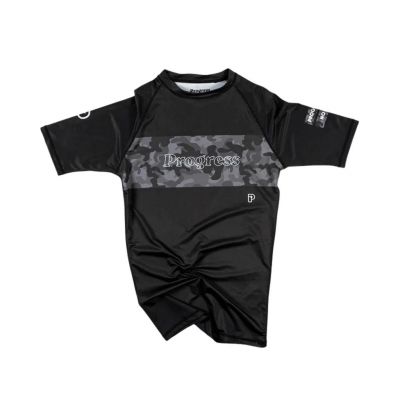 Progress Jiu Jitsu Steel Camo Rashguard Preto