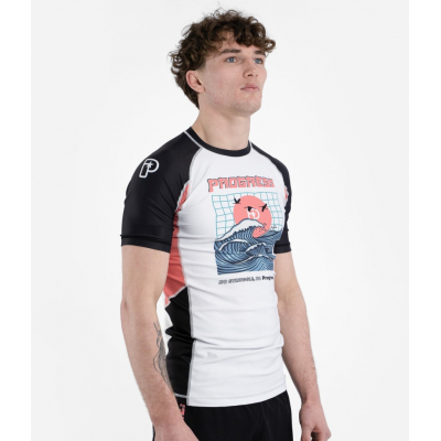 Progress Jiu Jitsu Unknown Great Wave Rashguard Blanco