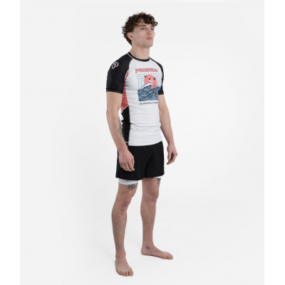 Progress Jiu Jitsu Unknown Great Wave Rashguard Blanco