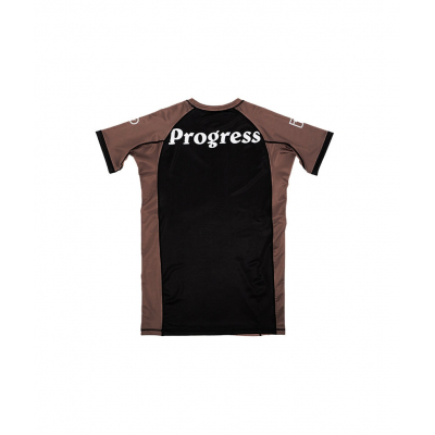 Progress Jiu Jitsu Vasco Ranked Rashguard Marron