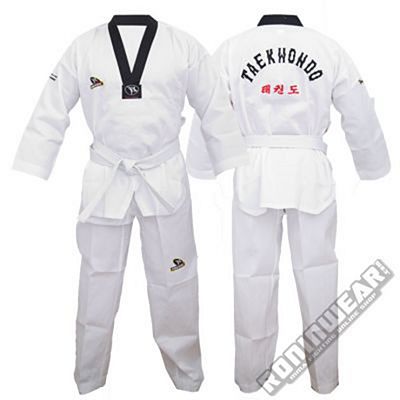 Protec Dobok Inspire Gola Preta W/Embroidery Branco