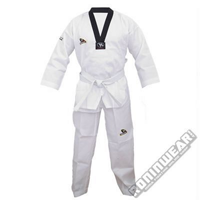 Protec Black Collar Inspire Dobok W/Embroidery White