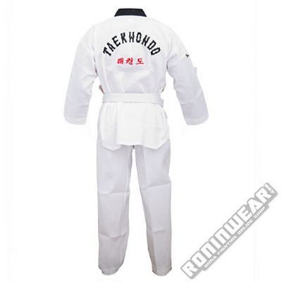 Protec Black Collar Inspire Dobok W/Embroidery White