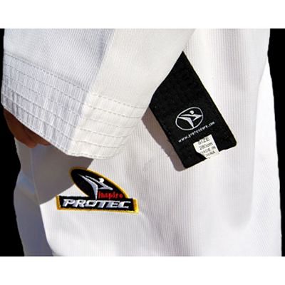 Protec Europe Inspire Dobok White Collar Back Embroidered Weiß