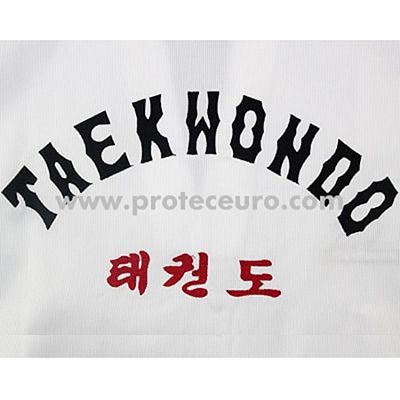 Protec Europe Inspire Dobok White Collar Back Embroidered Vit