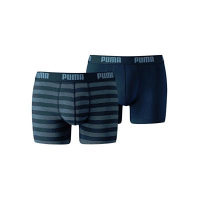 Puma Stripe 1515 Two Boxers Pack Navy Blue