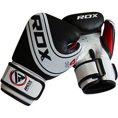 RDX 4B Robo Guantes De Boxeo Negro-Blanco