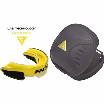 RDX Bucal Air Gel Gum Shield Amarillo-Negro