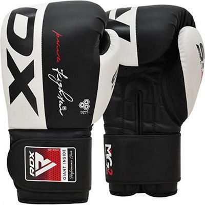 RDX Boxing Glove Leather S4 Schwarz