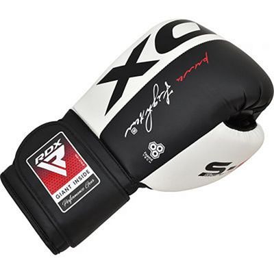 RDX Boxing Glove Leather S4 Schwarz